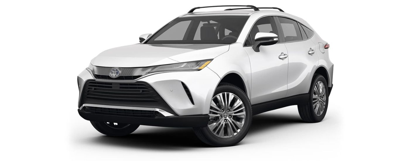 A white 2023 Toyota Venza XLE is angled left.