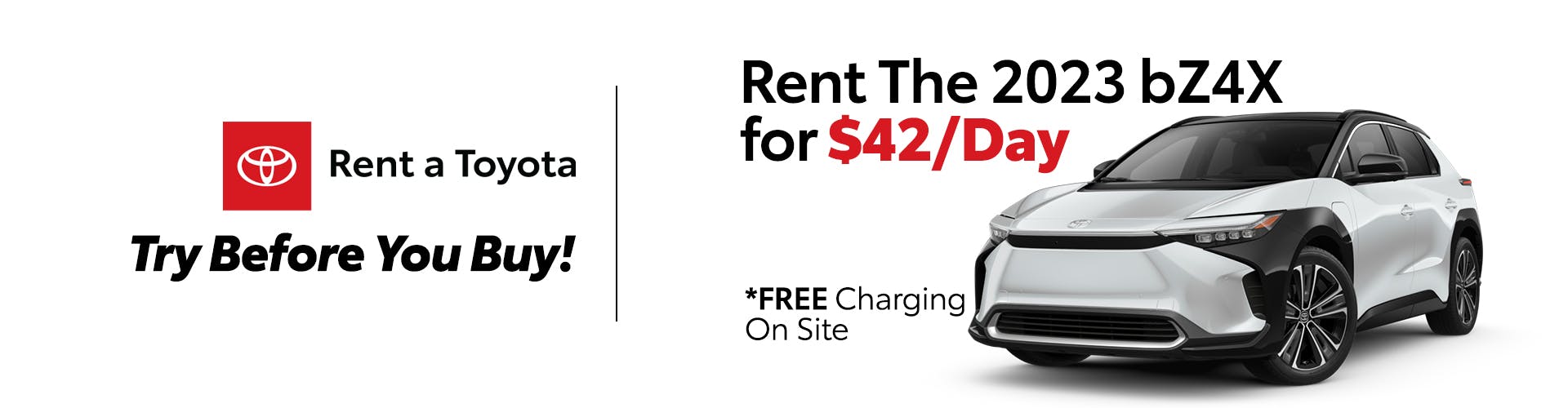 Rent a bZ4X Today!