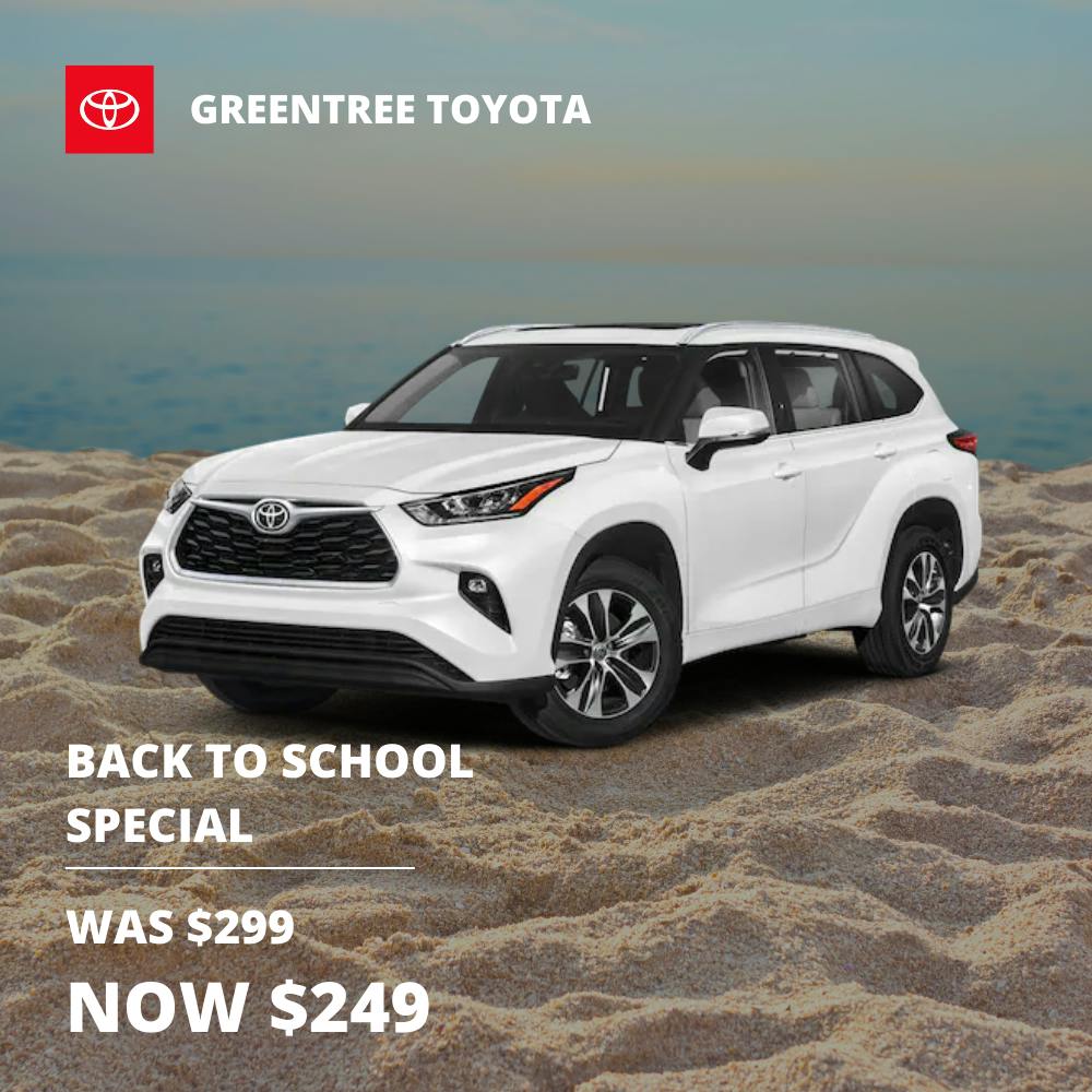 Back To School Special | Greentree Toyota