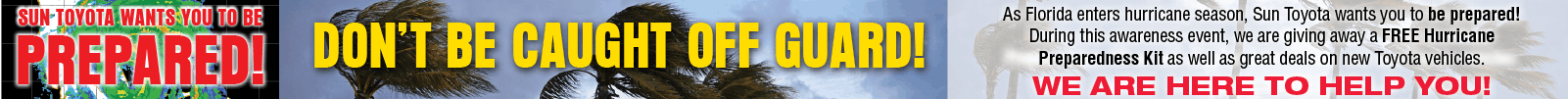 Hurricane Offer | Sun Toyota