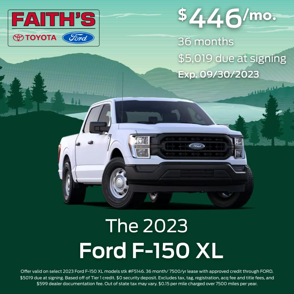 2023 Ford F-150 XL Lease | Faiths Ford