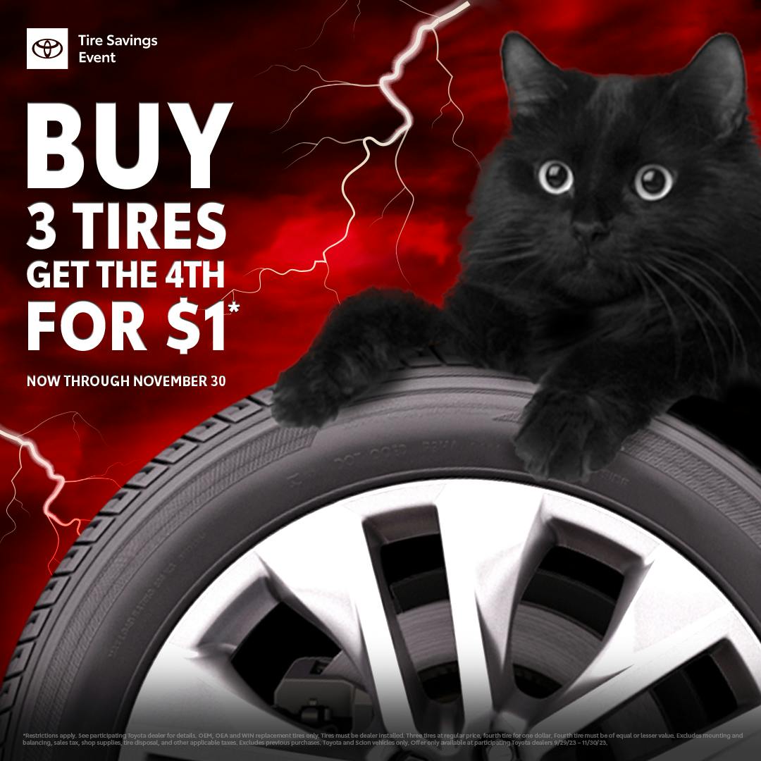 Buy 3 Tires Get The 4th For $1 | Toyota of Gladstone
