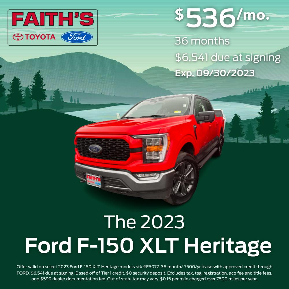 2023 Ford F-150 XLT Heritage Lease | Faiths Ford