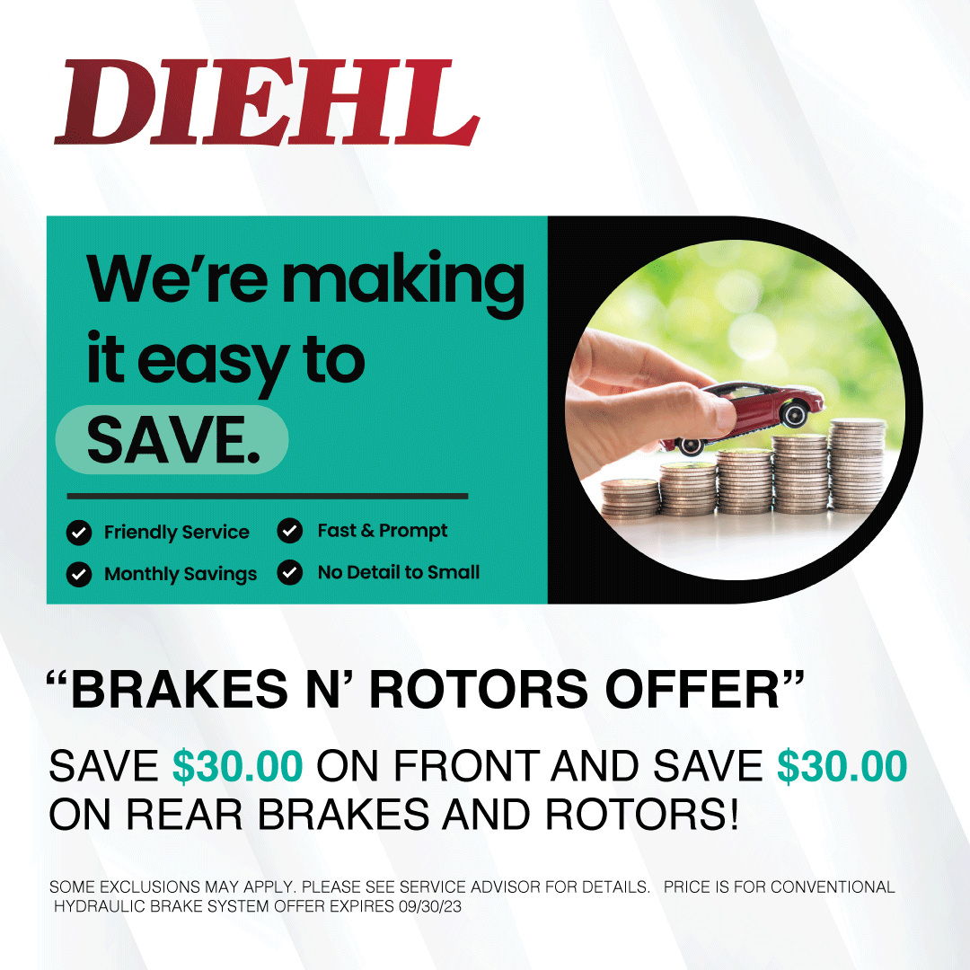 Brakes and Rotors Offer | Diehl Chevrolet