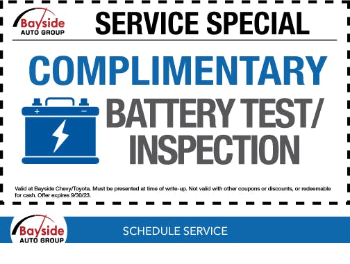FREE BATTERY TEST/INSPECTION | Bayside Toyota