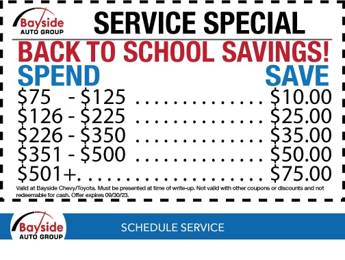 BACK TO SCHOOL SAVINGS | Bayside Toyota