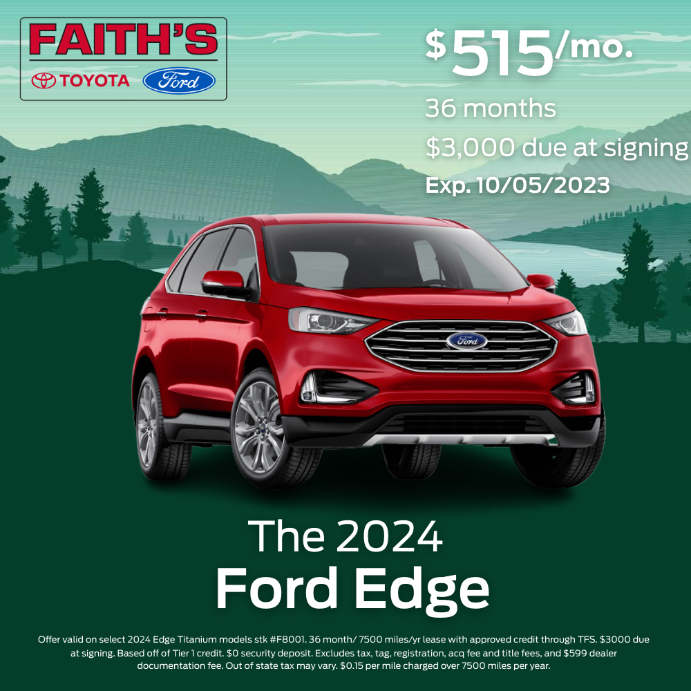 2024 Ford Edge Lease Offer | Faiths Auto Group