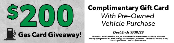 Gas Card Giveaway – September Only | Greentree Toyota