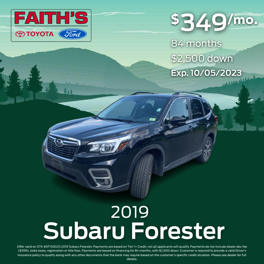 2019 Subaru Forester Purchase Offer | Faiths Auto Group