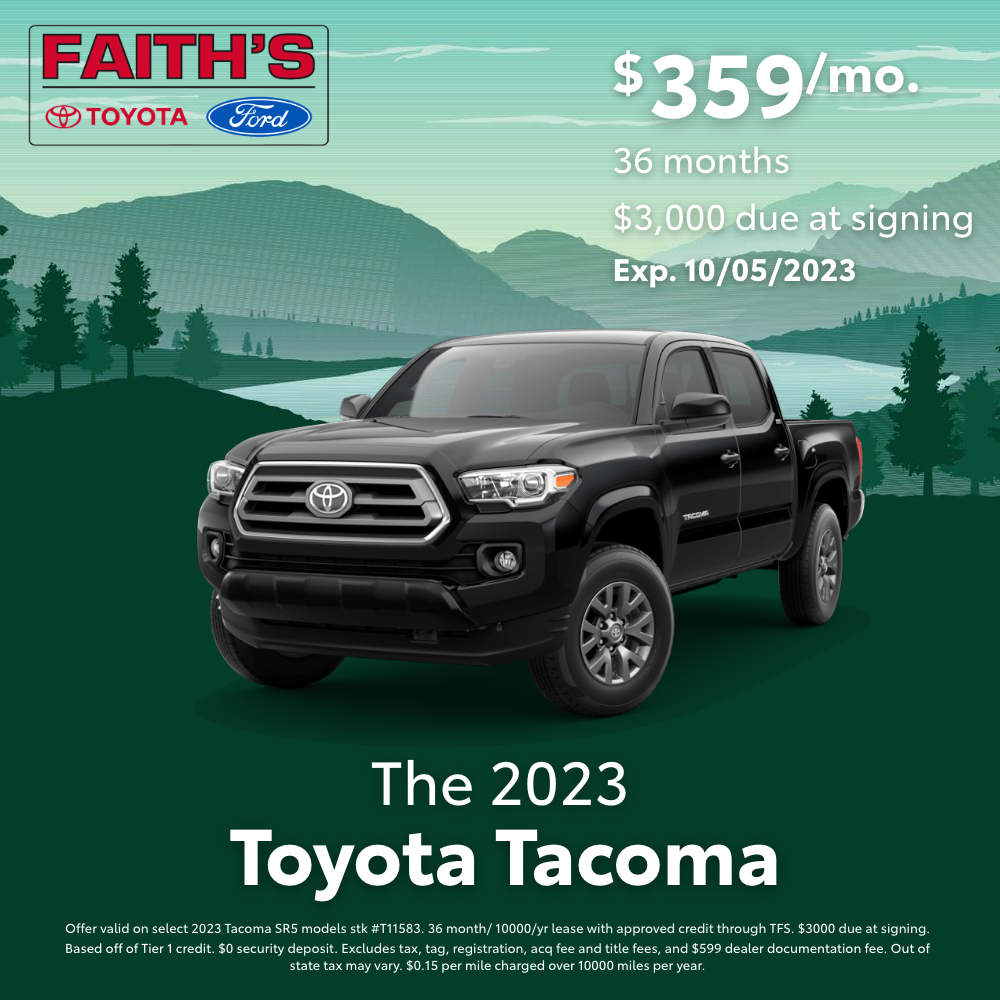 2023 Toyota Tacoma Lease Offer | Faiths Auto Group