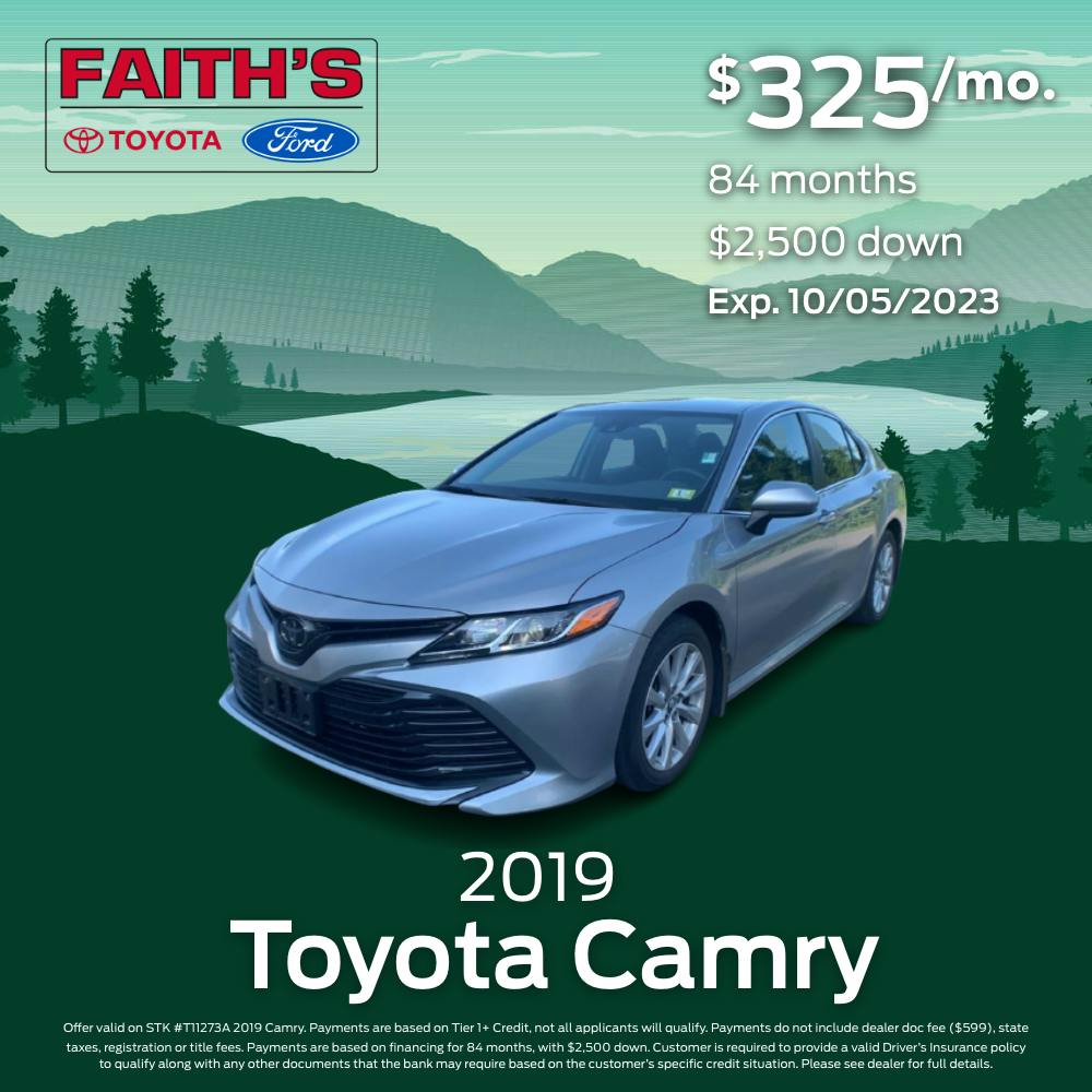 2019 Toyota Camry Purchase Offer | Faiths Ford