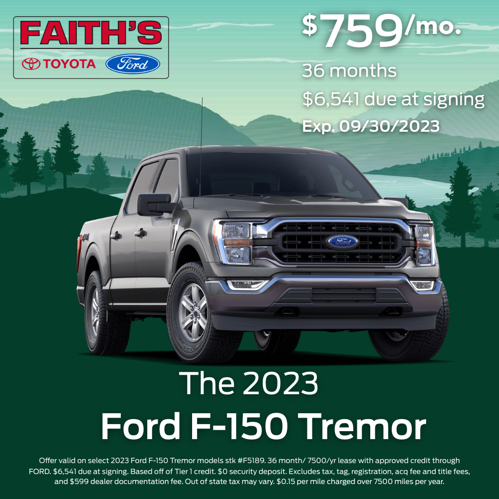 2023 Ford Tremor Lease Offer | Faiths Auto Group