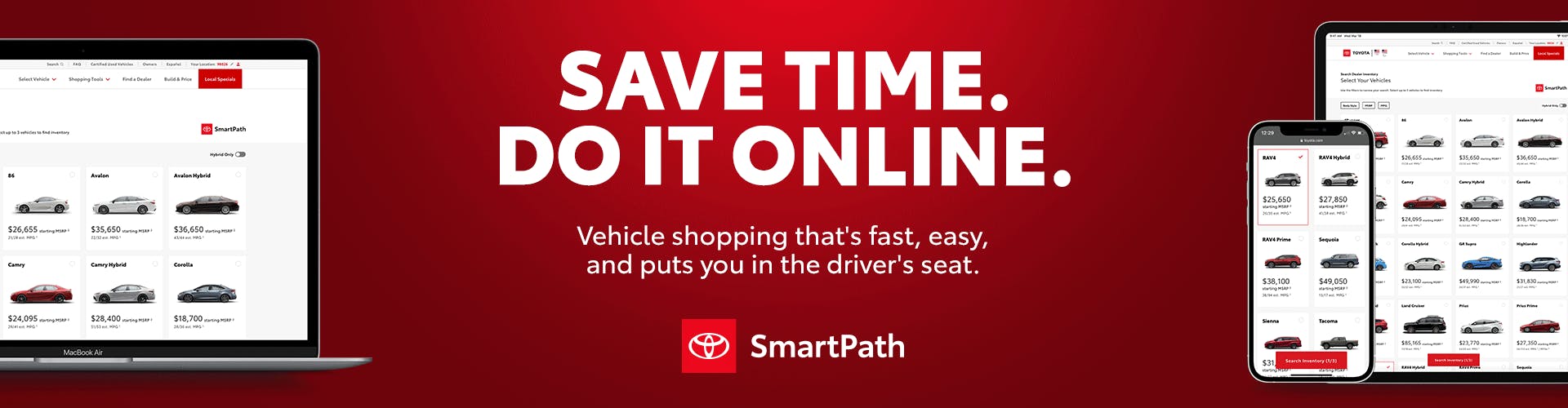 Save Time. Shop Online