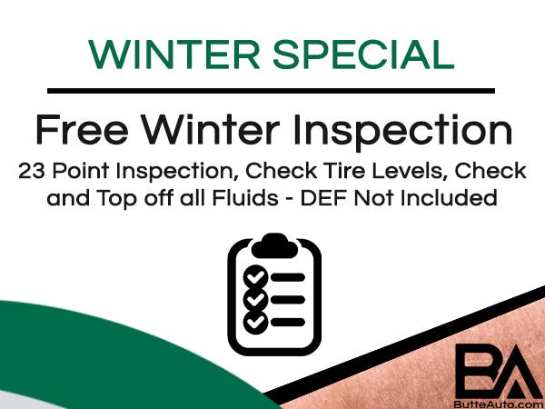 Free Winter Inspection | Butte Toyota