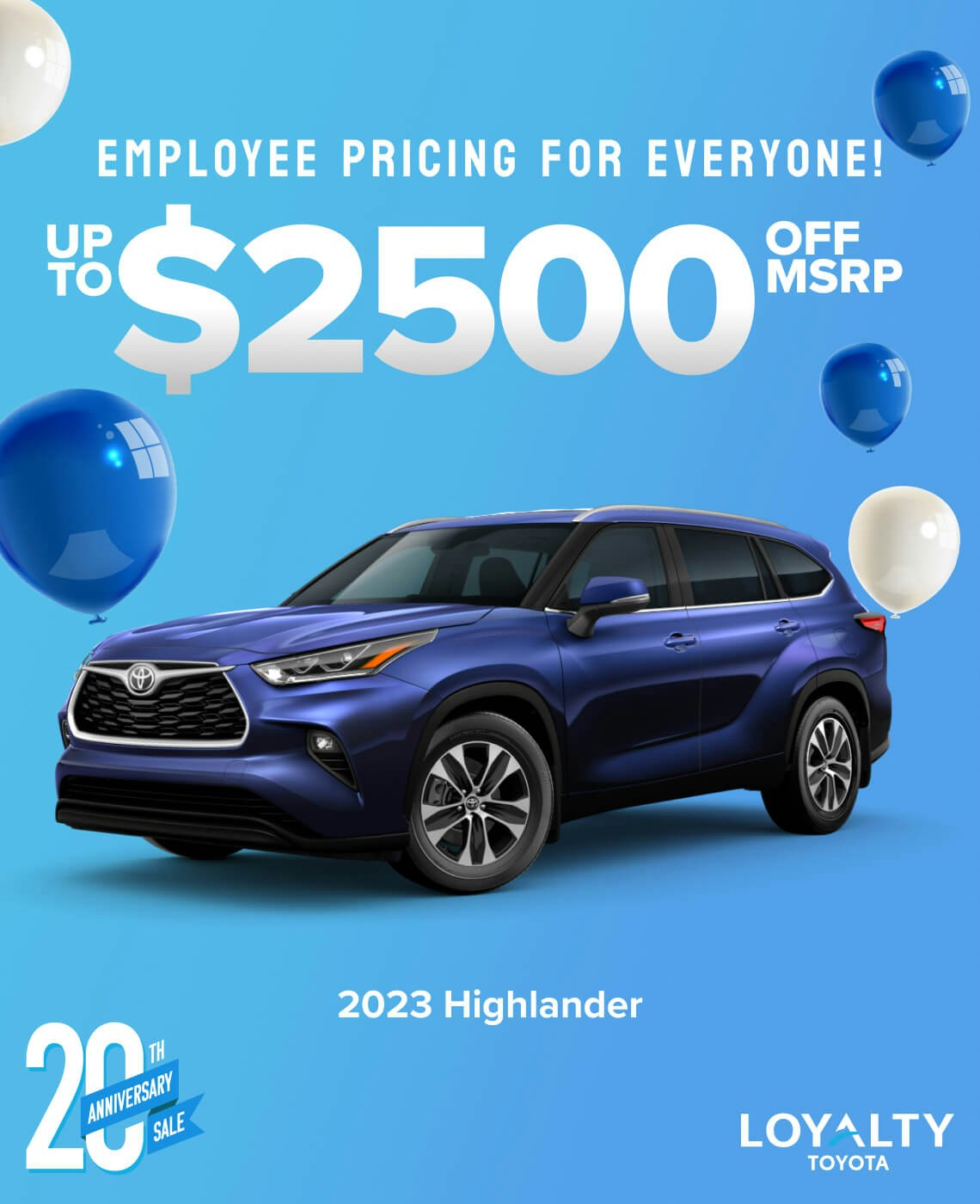 Employee Pricing - 2023 Highlander