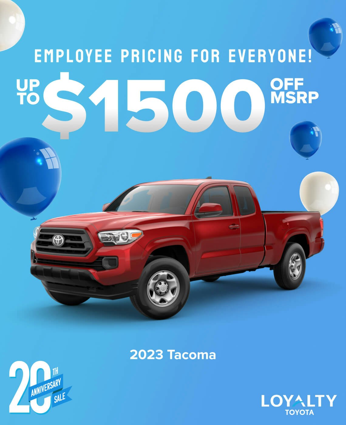 Employee Pricing - 2023 Tacoma