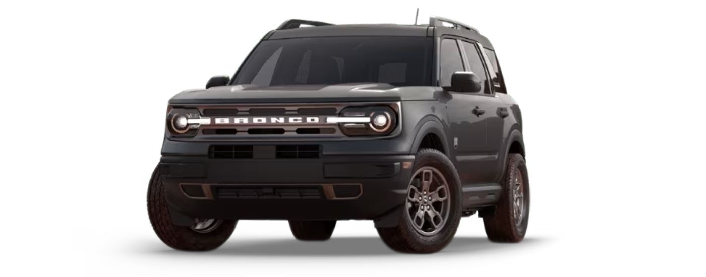 A grey 2023 Ford Bronco Sport Big Bend is angled left.