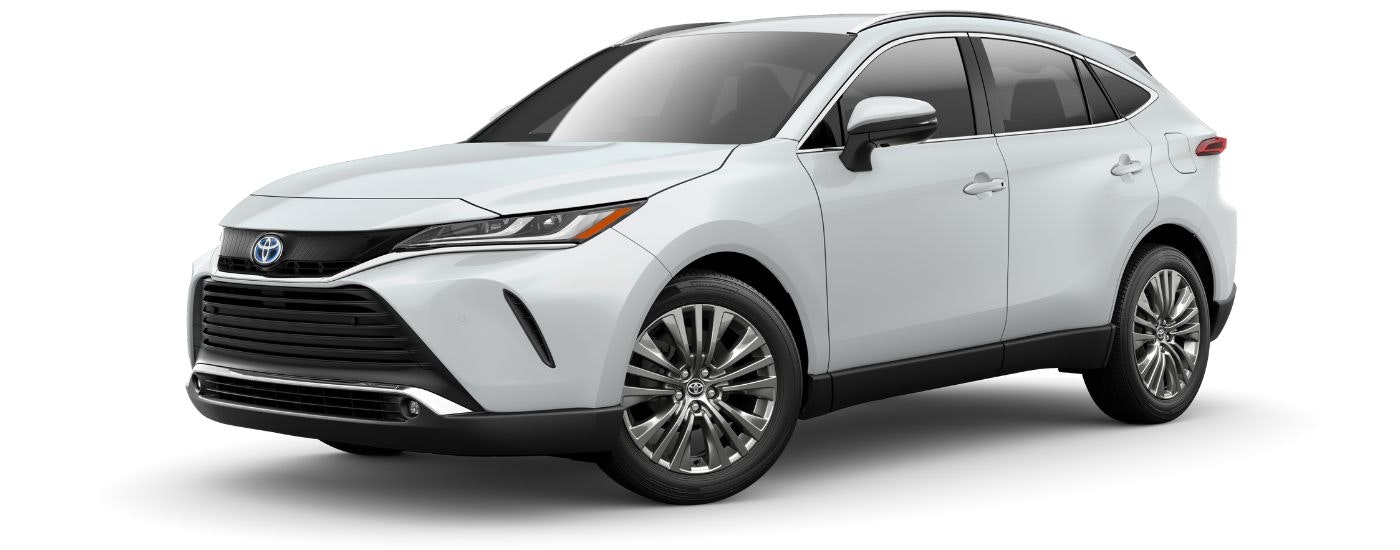 A white 2023 Toyota Venza XLE is angled left.