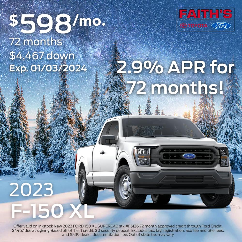 2023 F-150 XL Offer | Faiths Ford