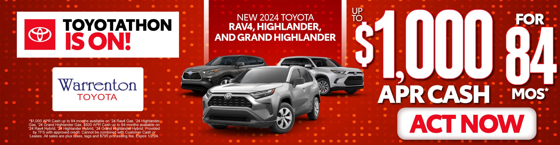 SAM-Toyotathon-RAV4, Highlander, and Grand Highlander