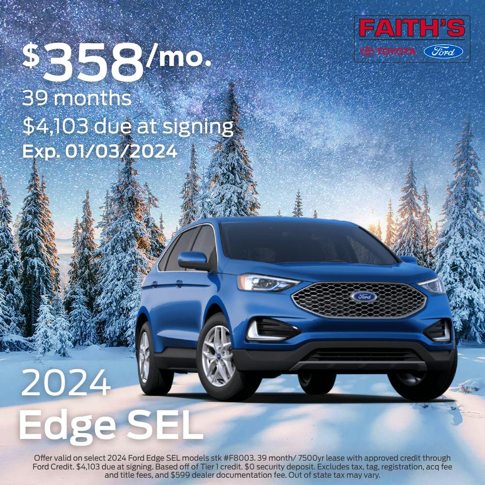 2024 Edge SEL Lease Offer | Faiths Ford
