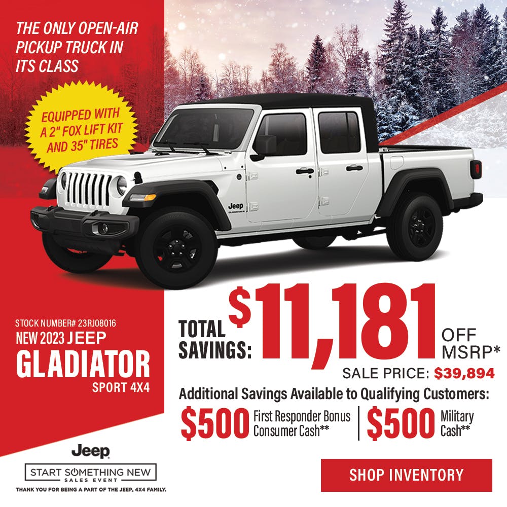 Jan 24′ Jeep Gladiator Sport 4X4 | Diehl of Robinson