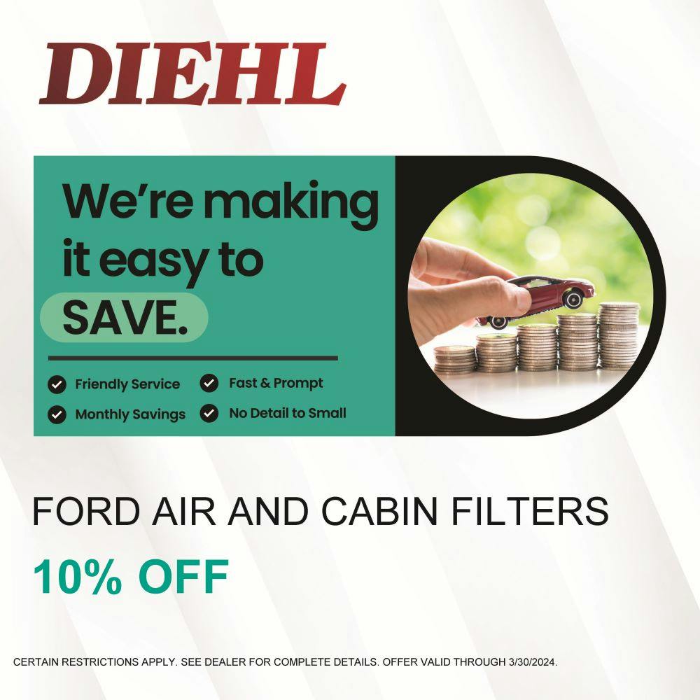 FORD AIR & CABIN FILTERS | Diehl Ford of Massillon
