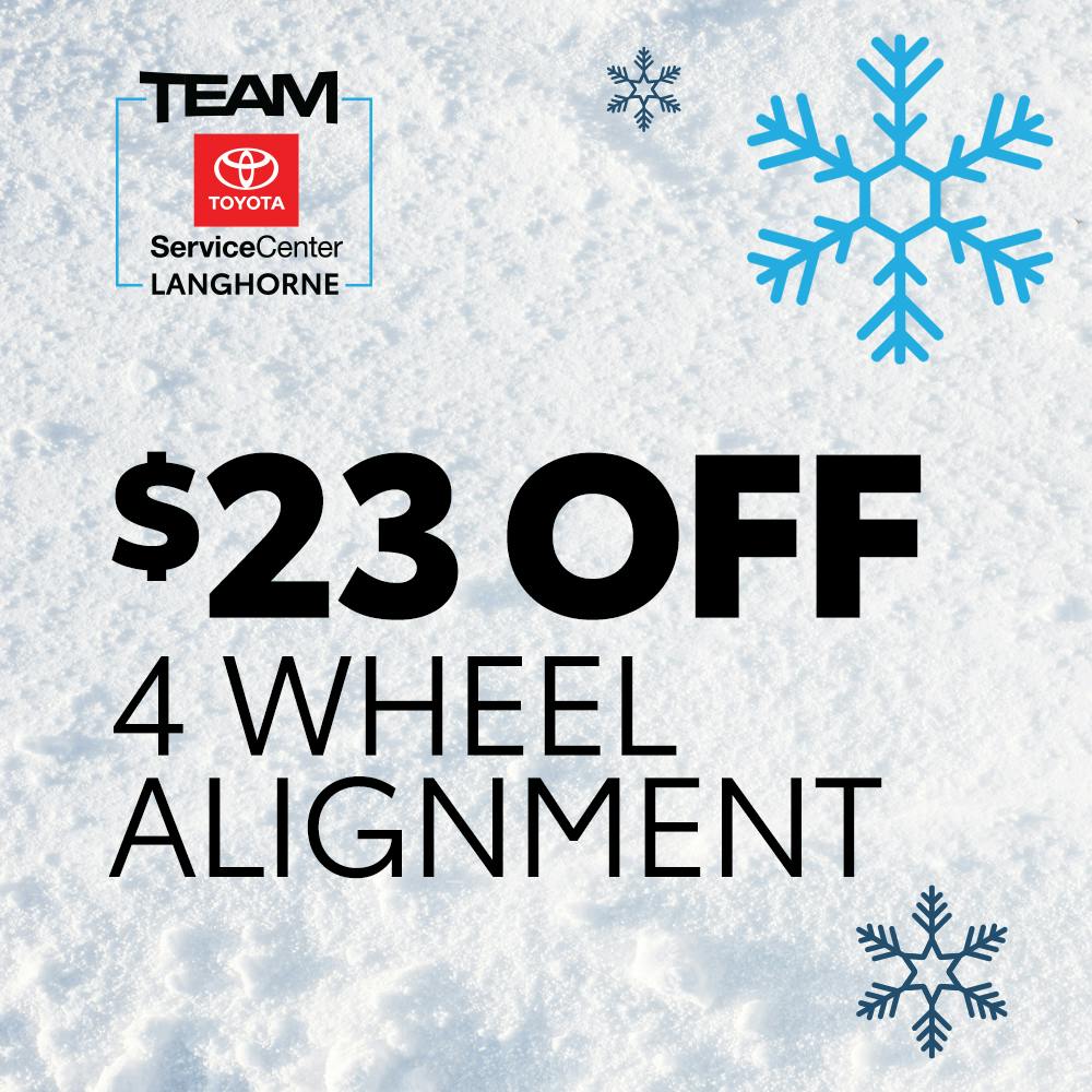 4 WHEEL ALIGNMENT Team Toyota of Langhorne