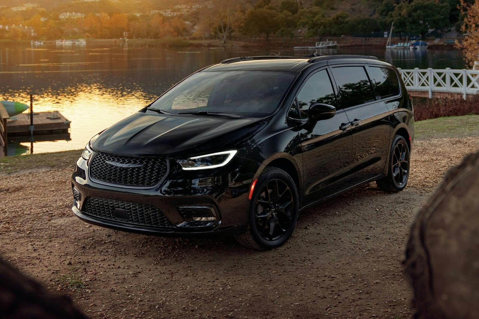 2024 Chrysler Pacifica parked by a lake