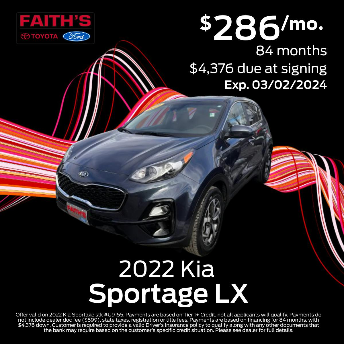 2022 Kia Sportage LX Purchase Offer | Faiths Ford