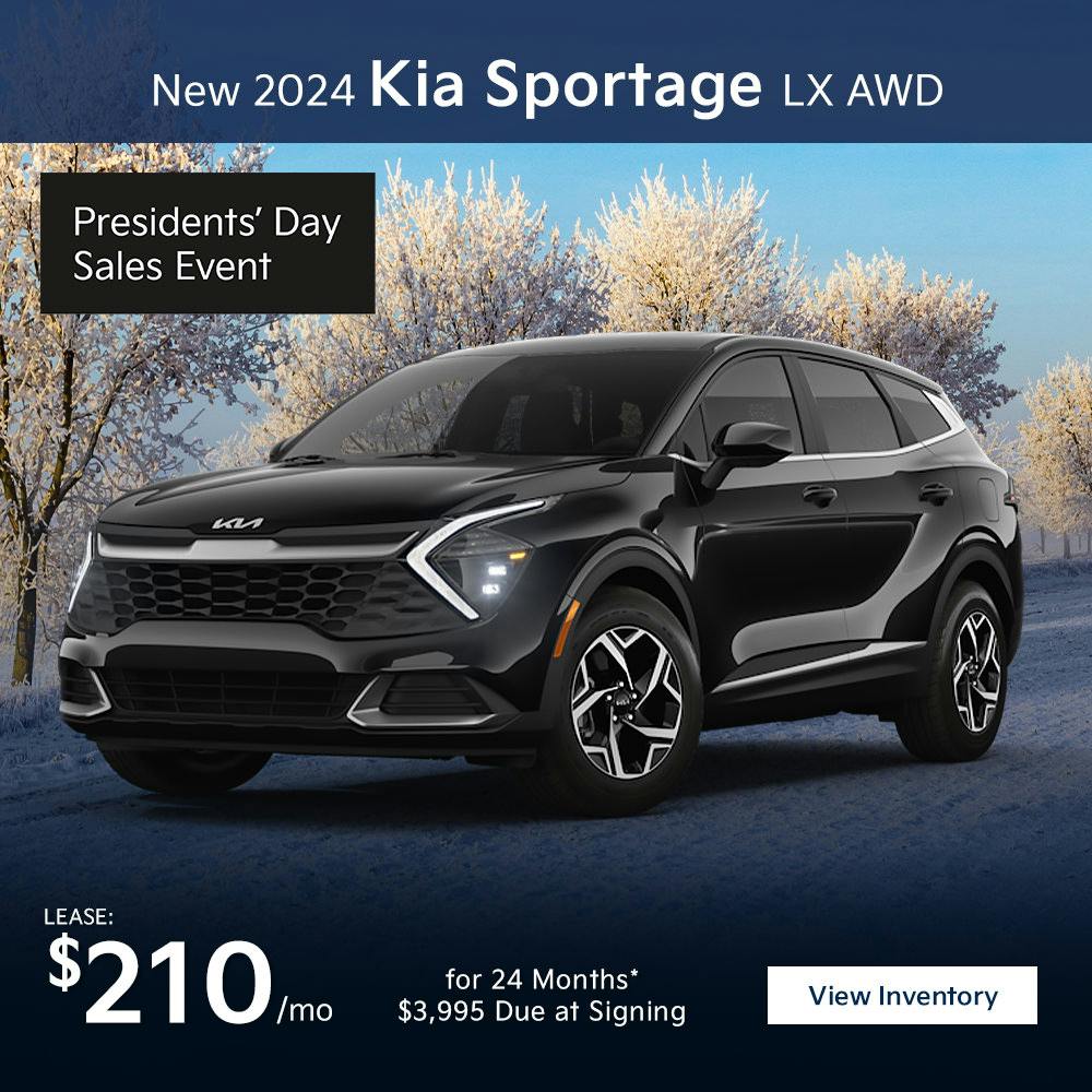 New 2024 Kia Sportage Lease $210/Month