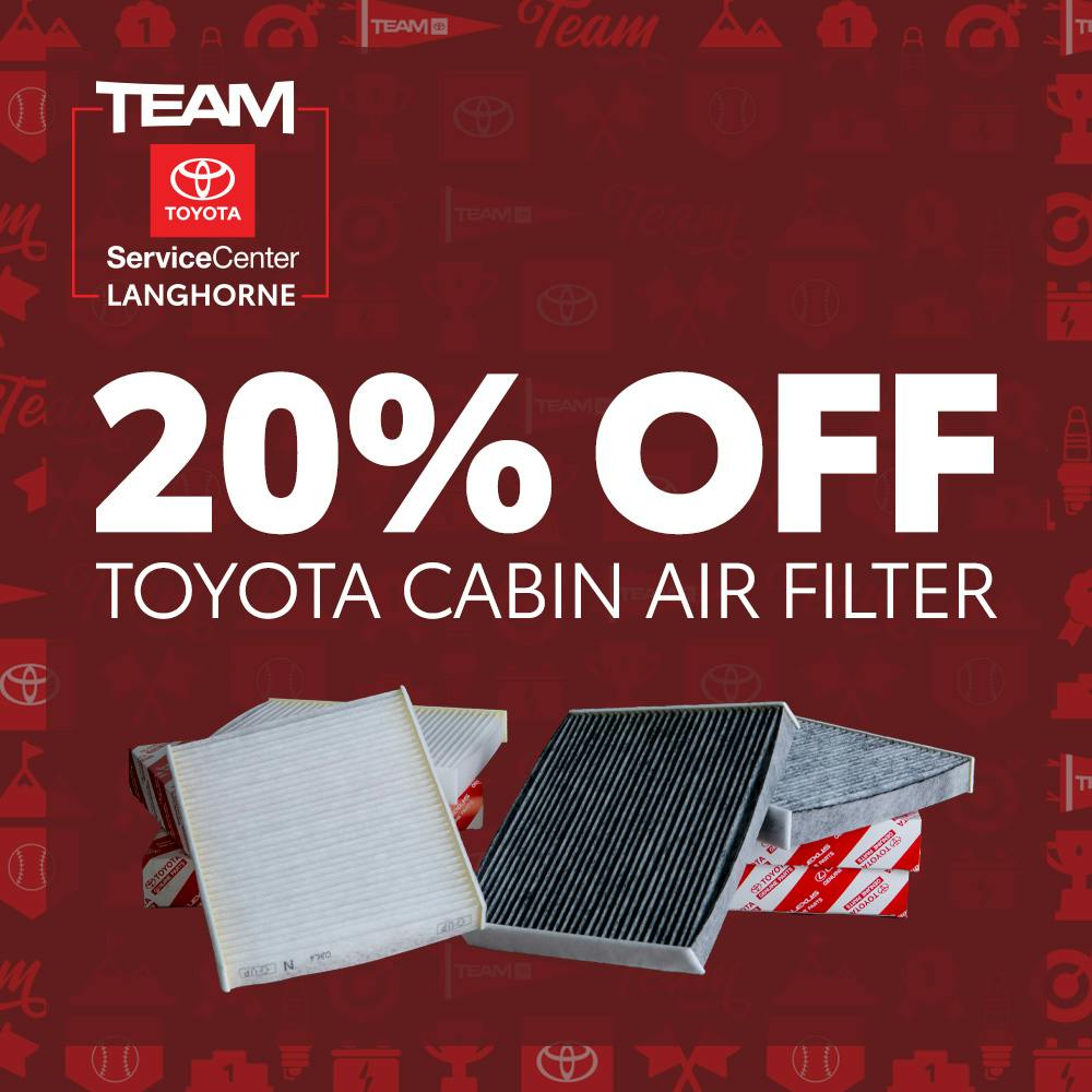 CABIN AIR FILTER | Team Toyota of Langhorne