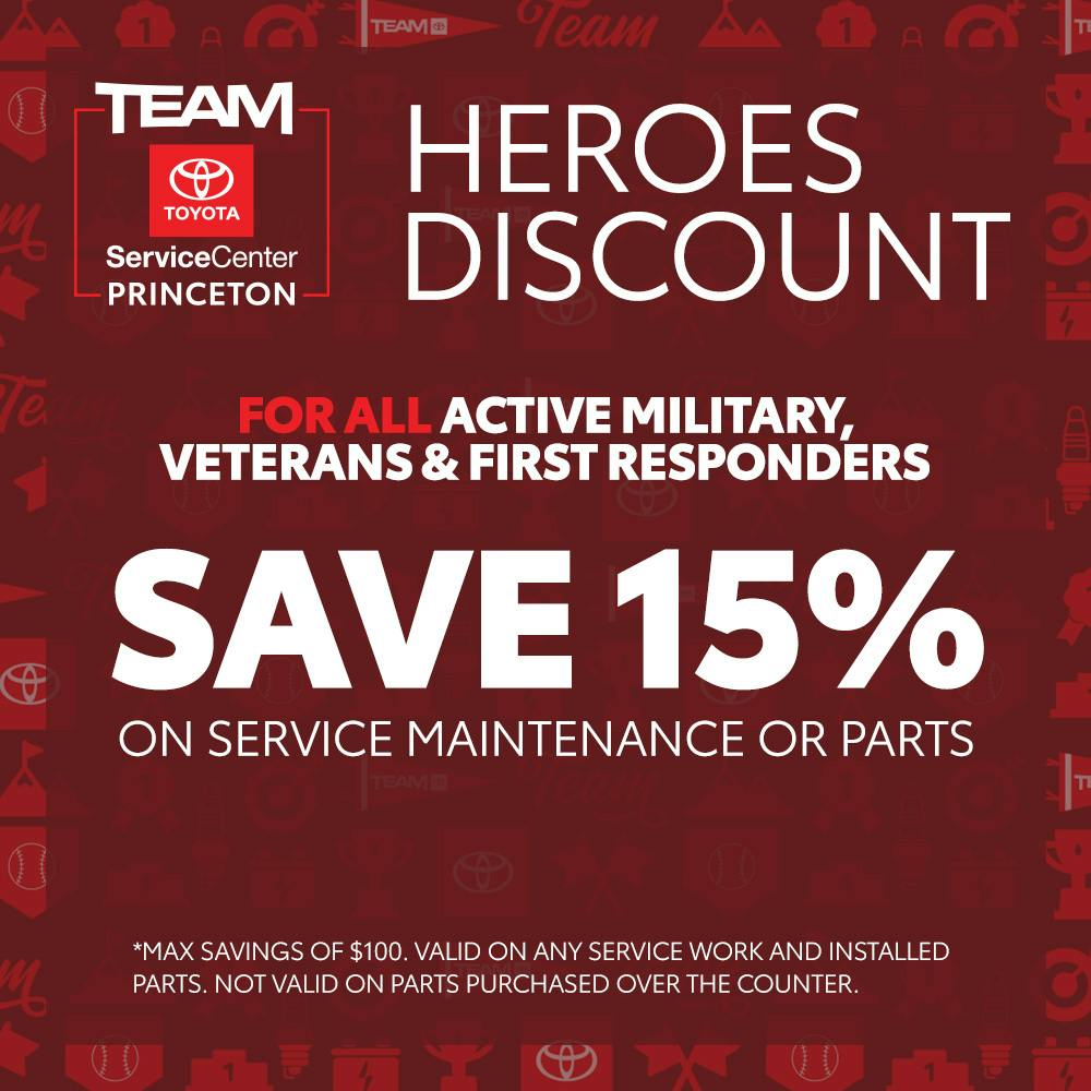 HEROES DISCOUNT | Team Toyota of Princeton
