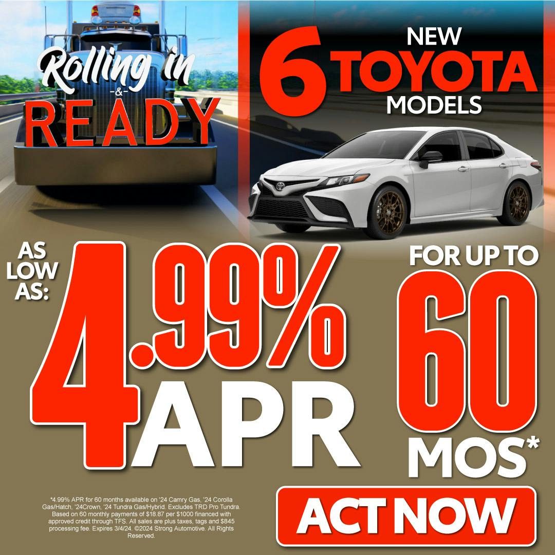 SAM – Feb – 6 New Toyotas – HPG