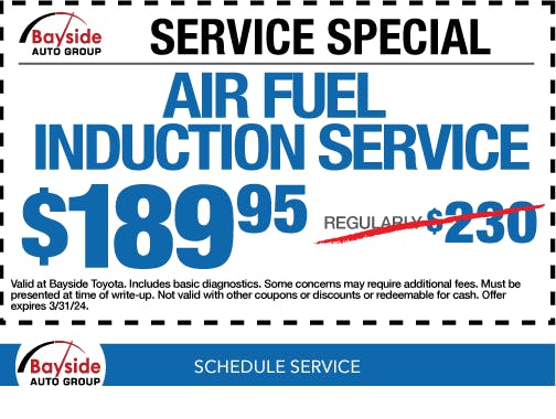 AIR FUEL INDUCTION SERVICE | Bayside Toyota