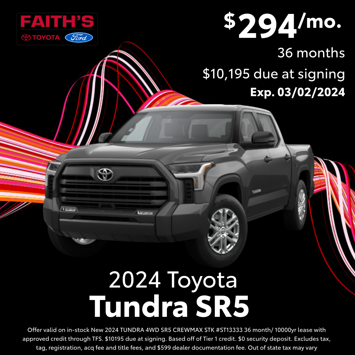 2024 Toyota Tundra Lease Offer | Faiths Auto Group