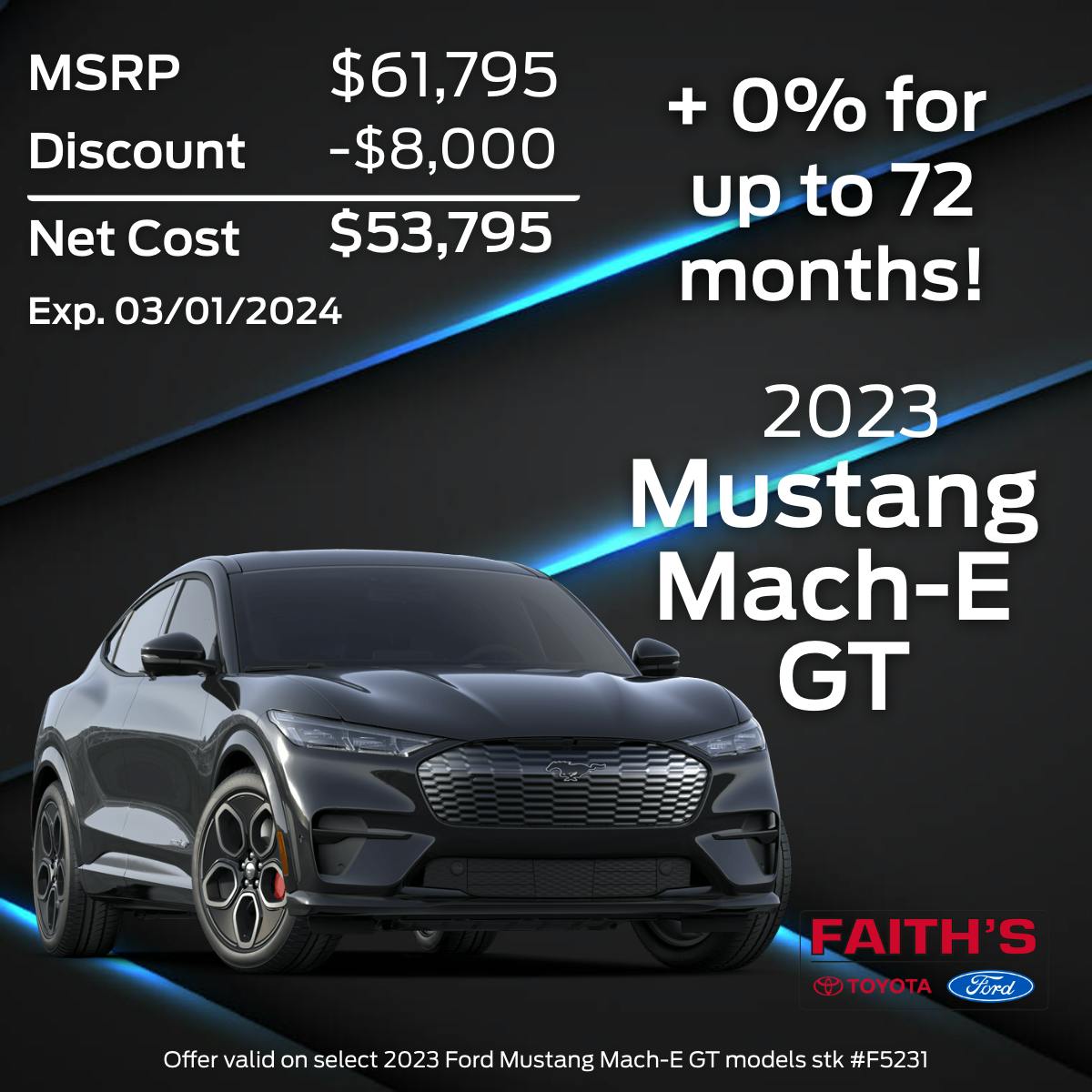 2023 Ford Mustang Mach-E Purchase Offer | Faiths Ford