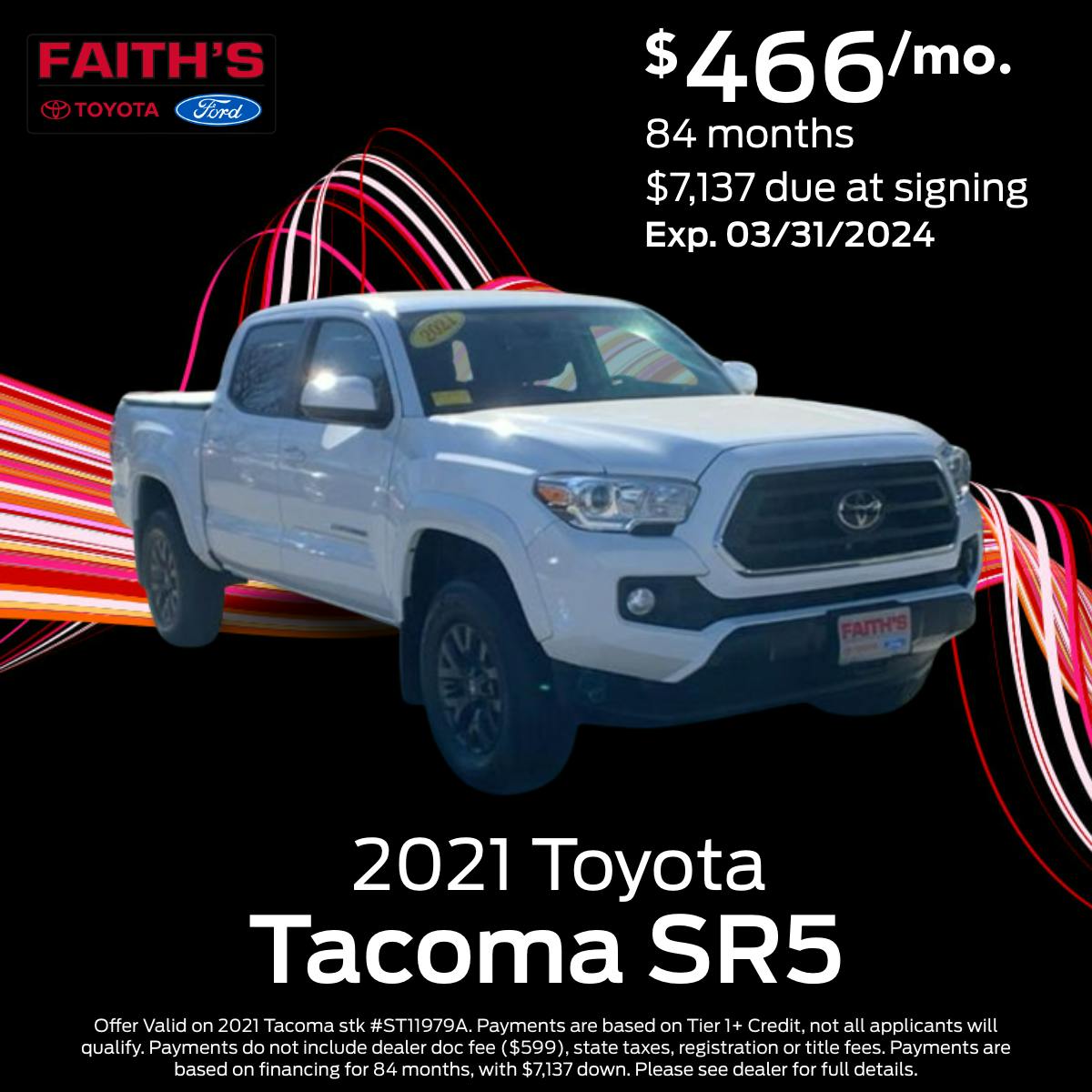 2021 Toyota Tacoma Purchase Offer | Faiths Ford