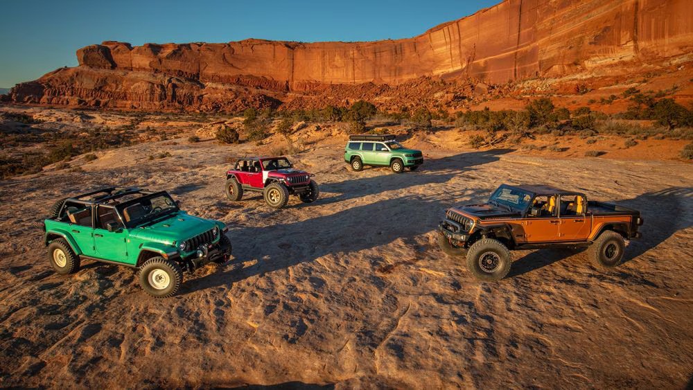 2024 Easter Jeep Safari Concepts in the desert