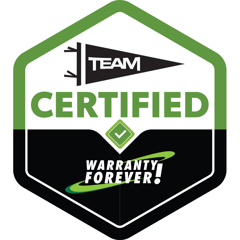 Team Green Certified Warranty Forever