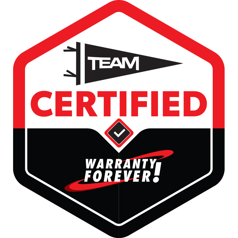 Team Red Certified Warranty Forever