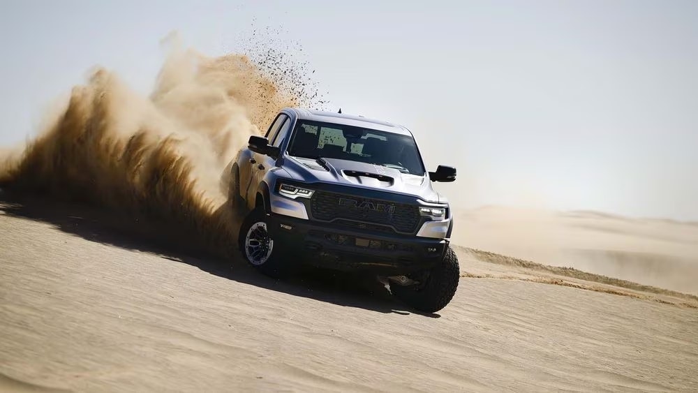 2025 RAM 1500 driving in the sand