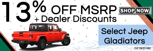 Jeep Gladiator 13% OFF MSRP – 4.2024 | Butte Auto Group