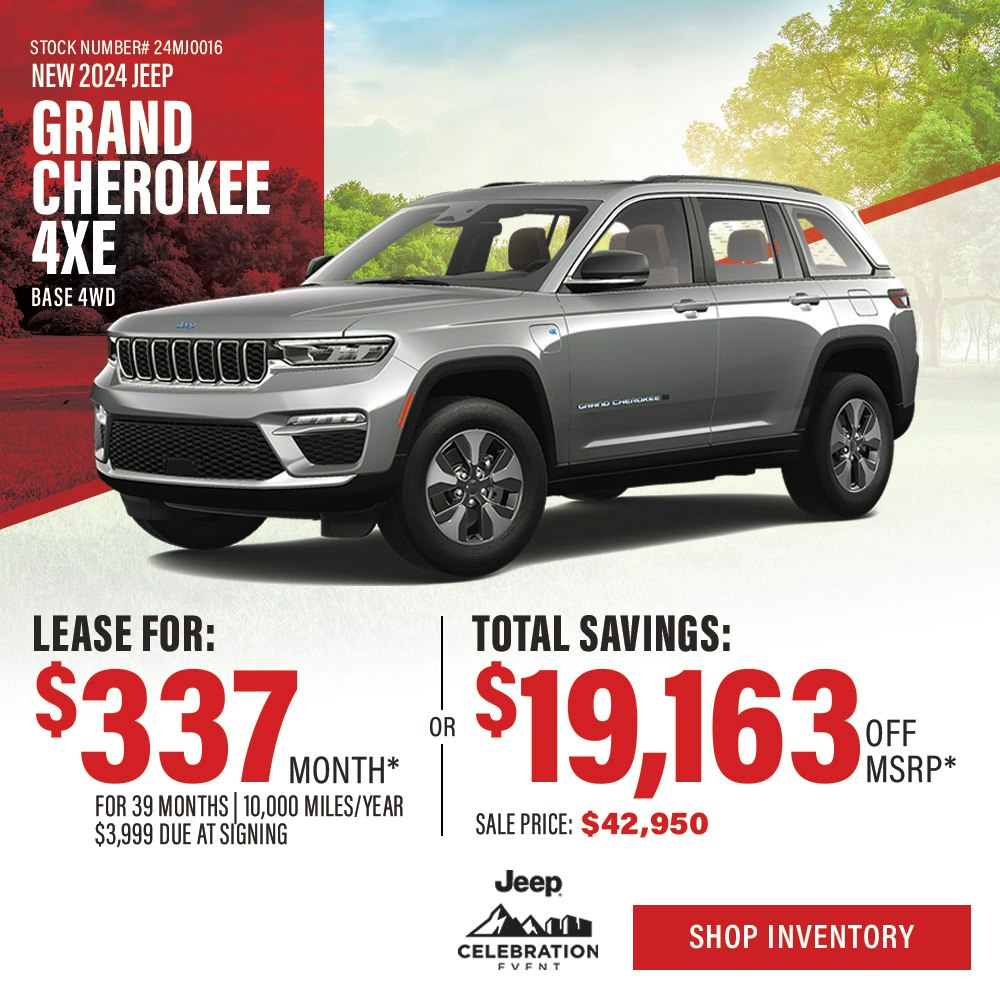 New 2024 Jeep Grand Cherokee 4xe Base 4WD | Diehl of Moon