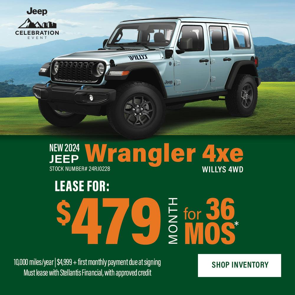 New 2024 Jeep Wrangler 4xe Willys 4WD | Diehl of Robinson