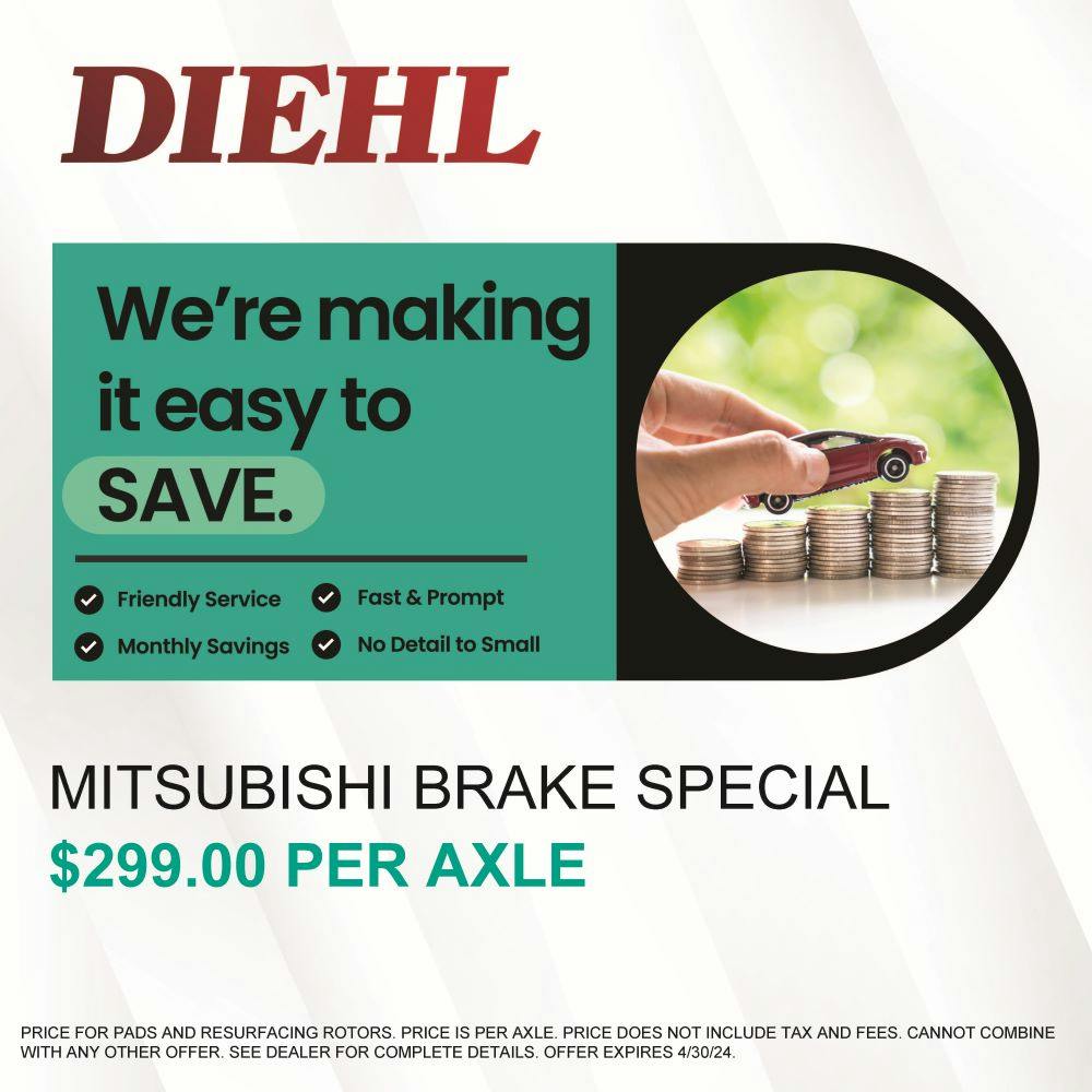 Mitsubishi Brake Special | Diehl Mitsubishi
