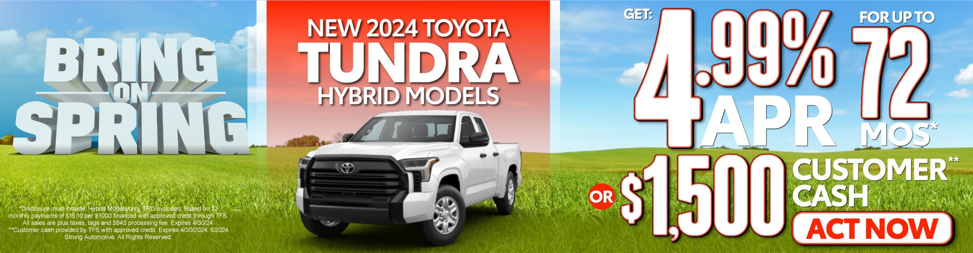 1 SAM – APR – Tundra Hybrid Models