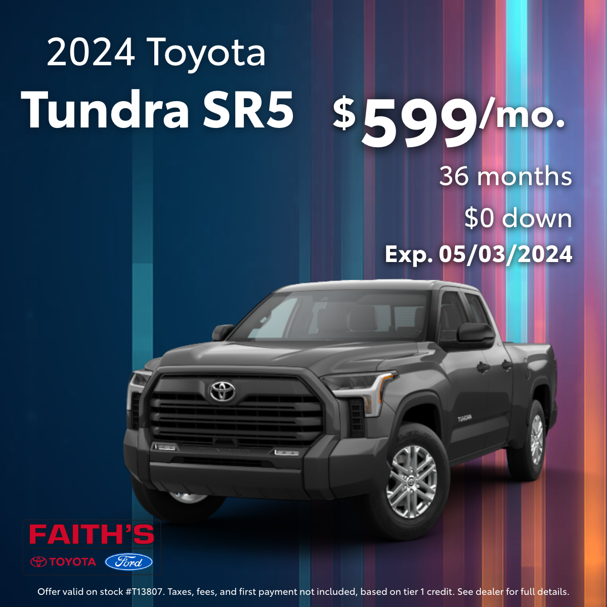 2024 Toyota Tundra Lease Offer | Faiths Toyota