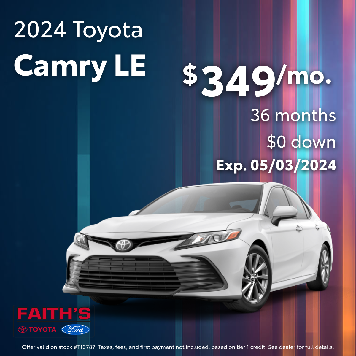 2024 Toyota Camry Lease Offer | Faiths Toyota