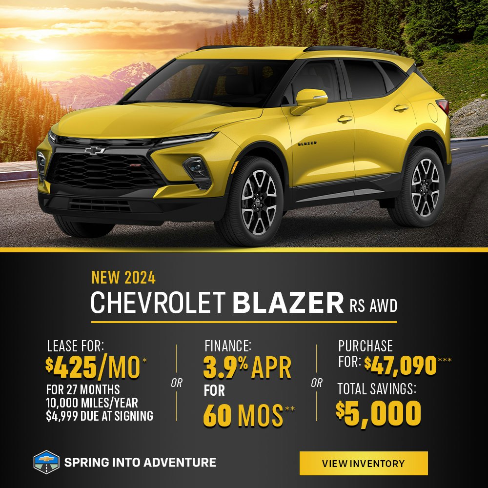 New 2024 Chevrolet Blazer RS AWD